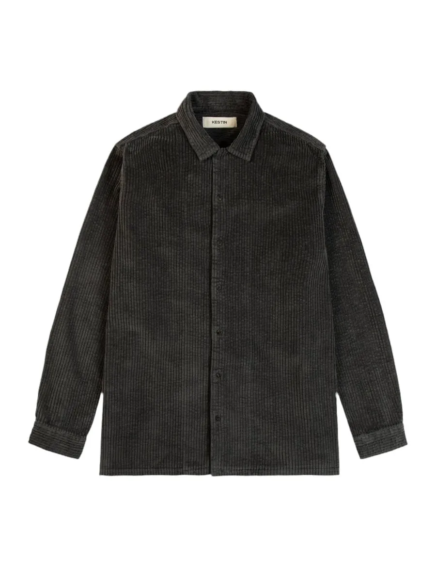 KESTIN Tain Overshirt Jumbo Cord CHARCOAL