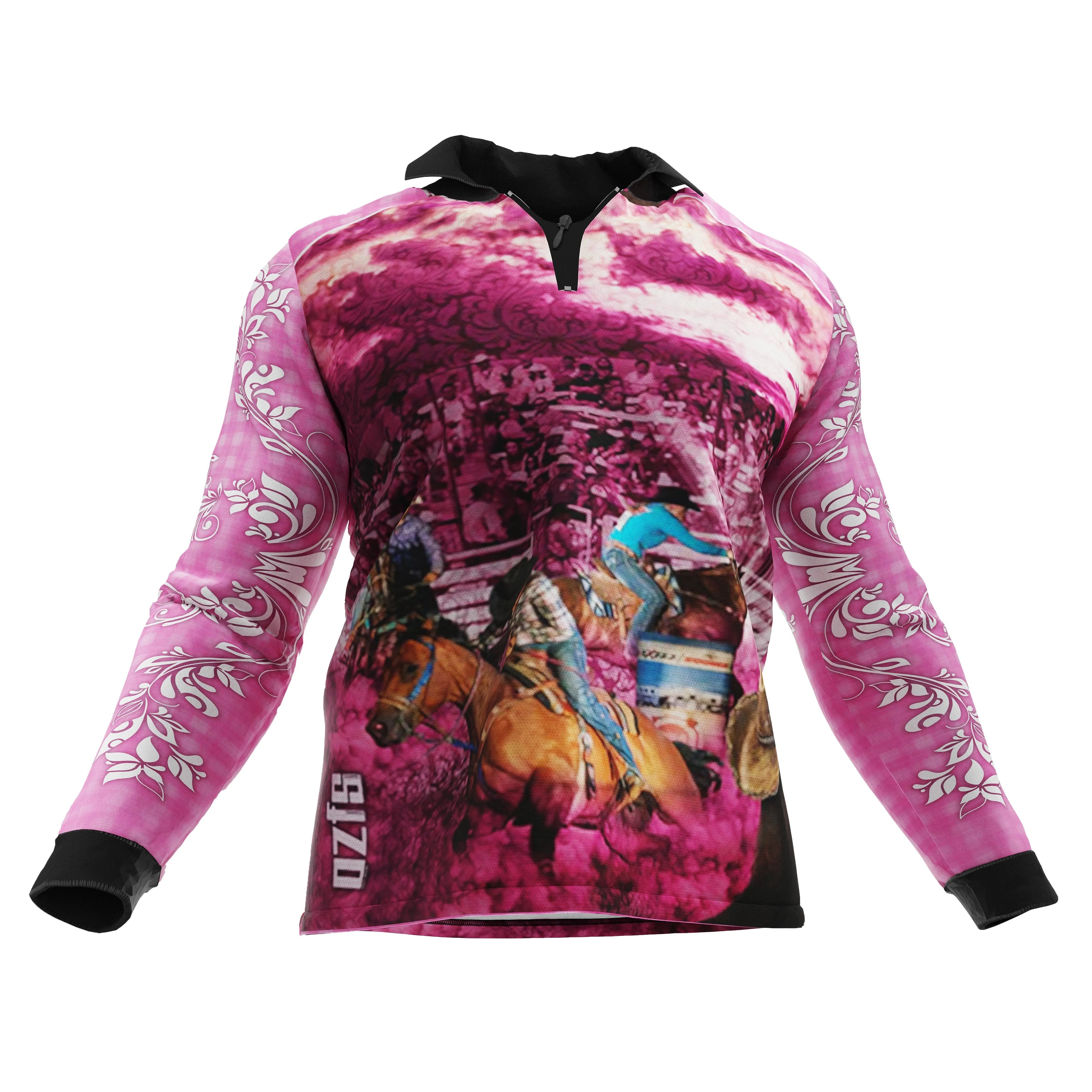 Kids Cowgirl Pink Fishing Shirt - Quick Dry & UV Rated