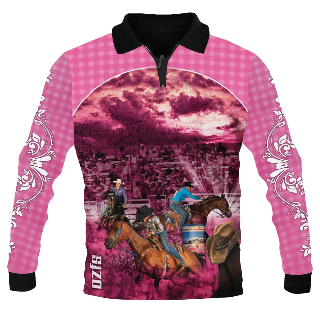 Kids Cowgirl Pink Fishing Shirt - Quick Dry & UV Rated