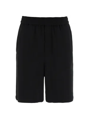 Knee-Length Wool Shorts