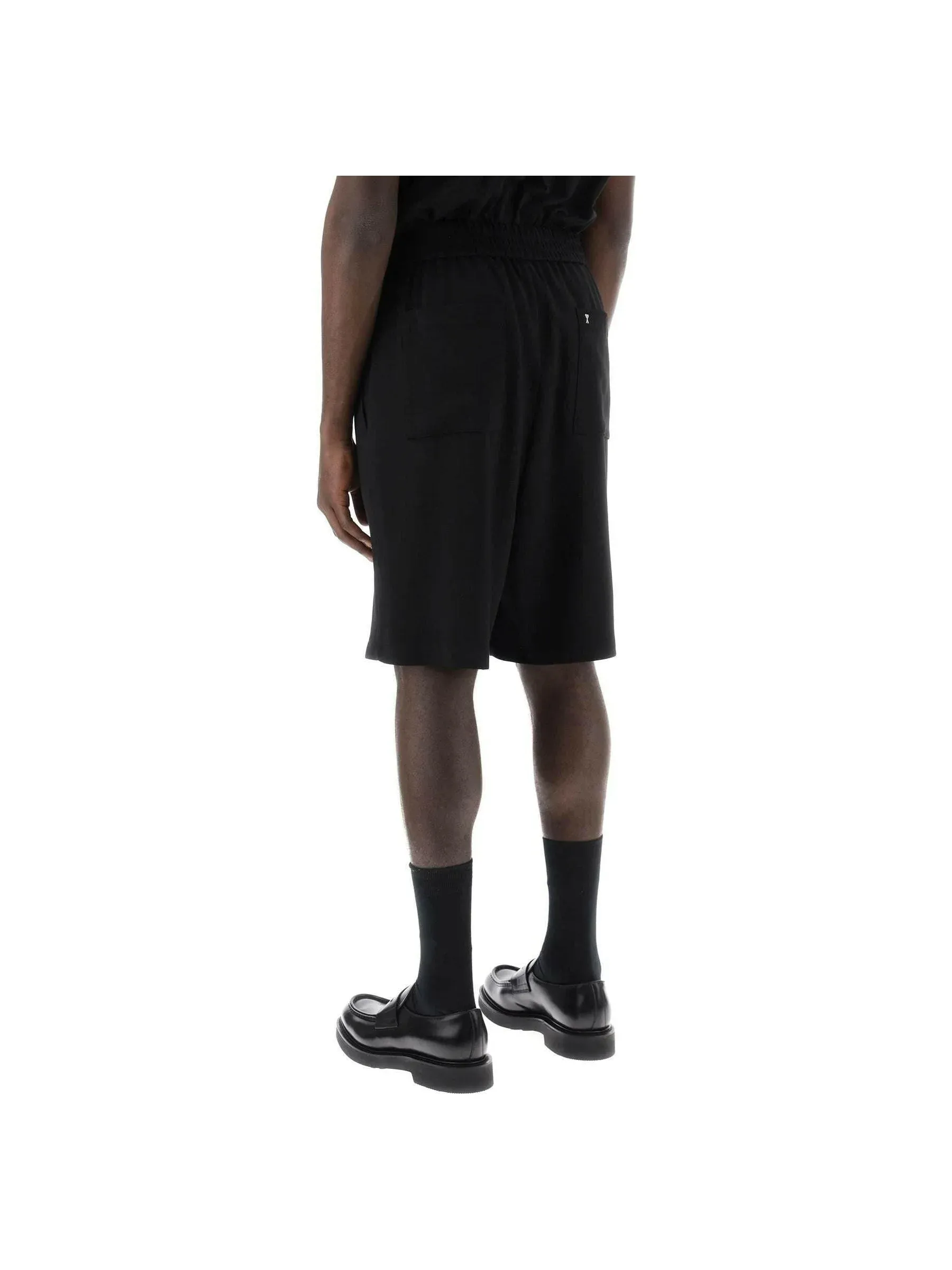 Knee-Length Wool Shorts