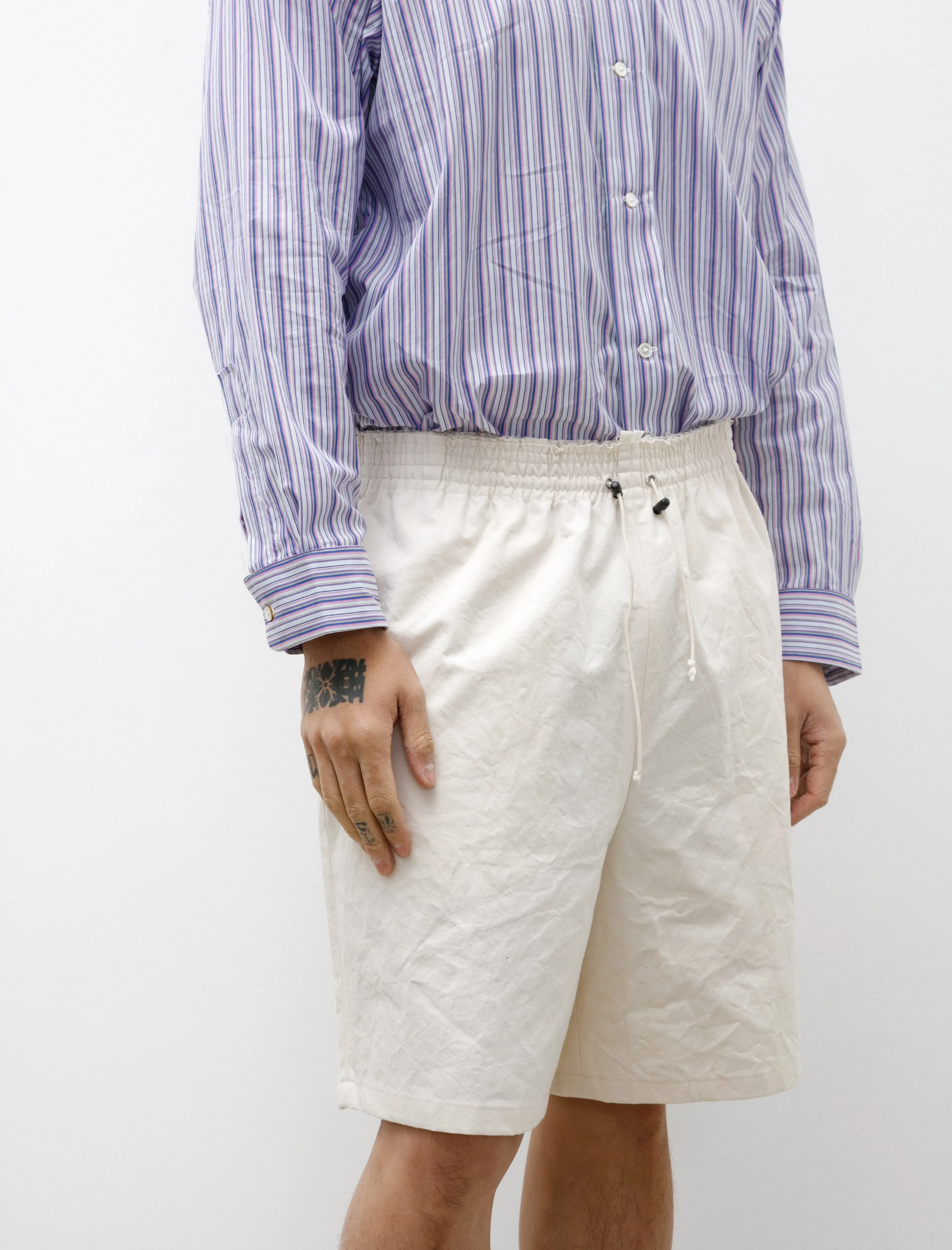 Knee Shorts White