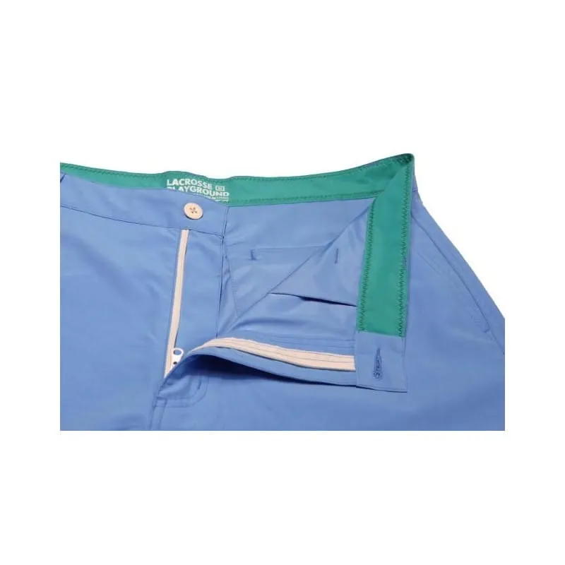 Lacrosse Playground Convertible Sky Blue Mesh Print Men's Lacrosse Shorts