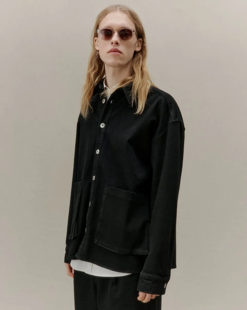 Libertine Venture overshirt 3483 Deep Solid Black