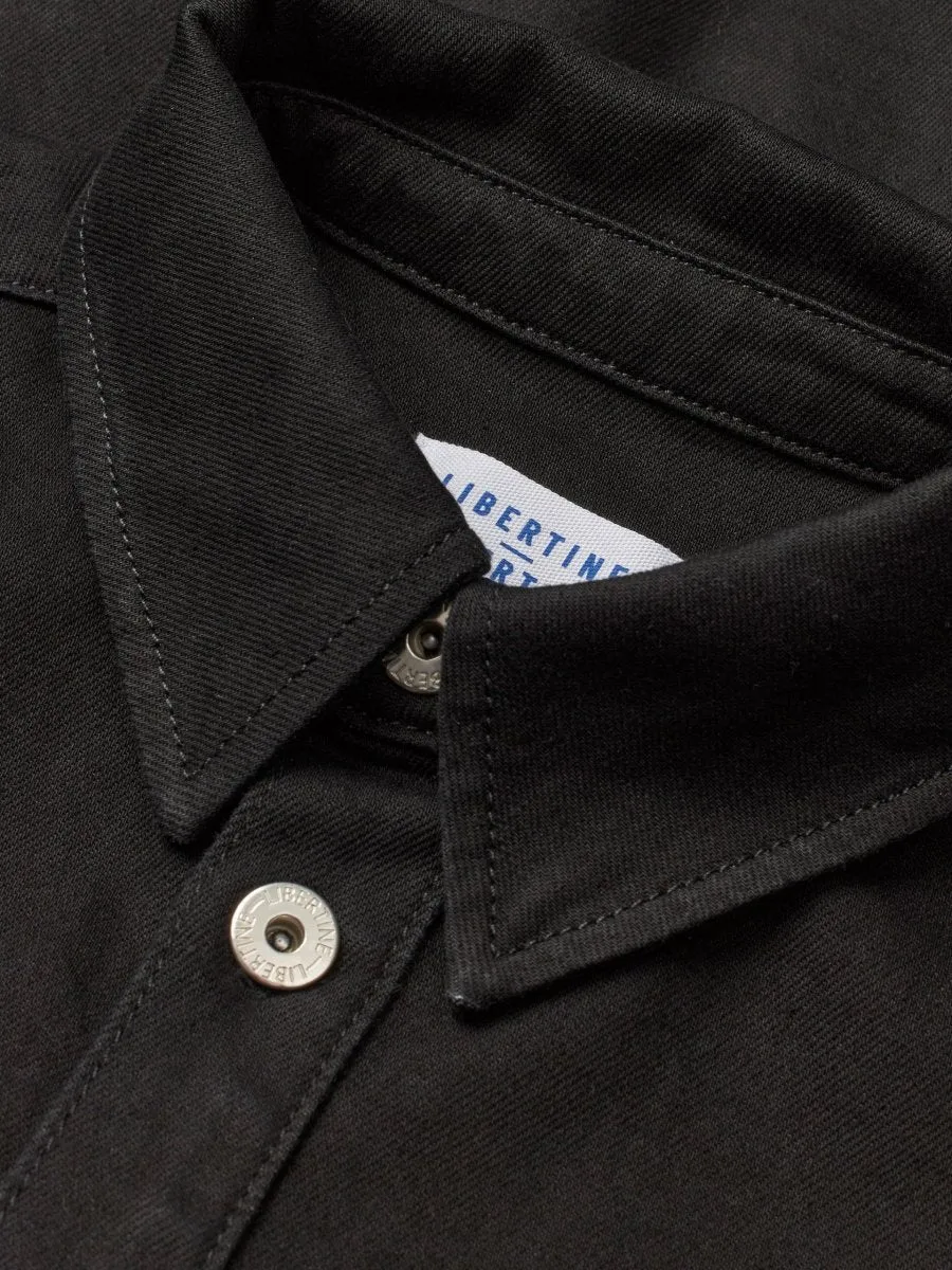 Libertine Venture overshirt 3483 Deep Solid Black