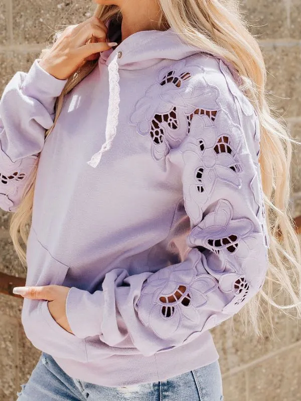 Love Story University Hoodie in Lilac