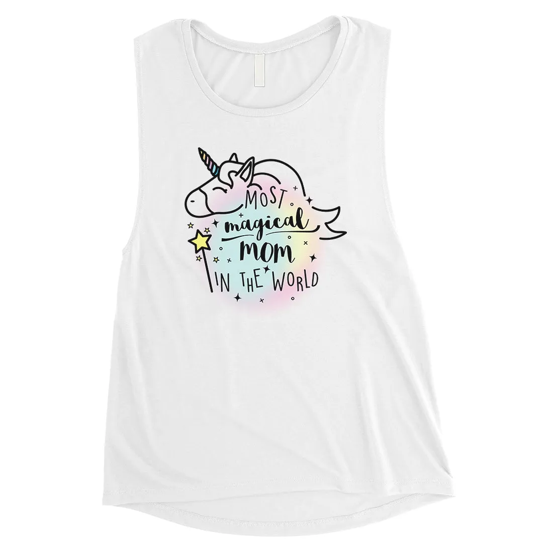 Magical Mom Unicorn Womens Muscle T-Shirt