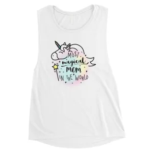Magical Mom Unicorn Womens Muscle T-Shirt