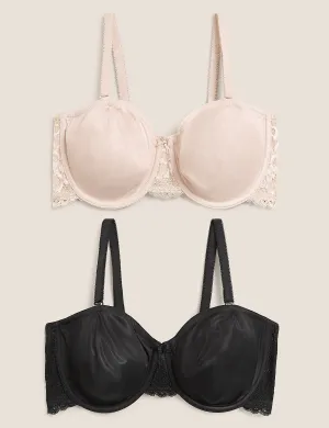 M&S Ladies 2 Pack U/W N/P Strapless Bra T33/2998A