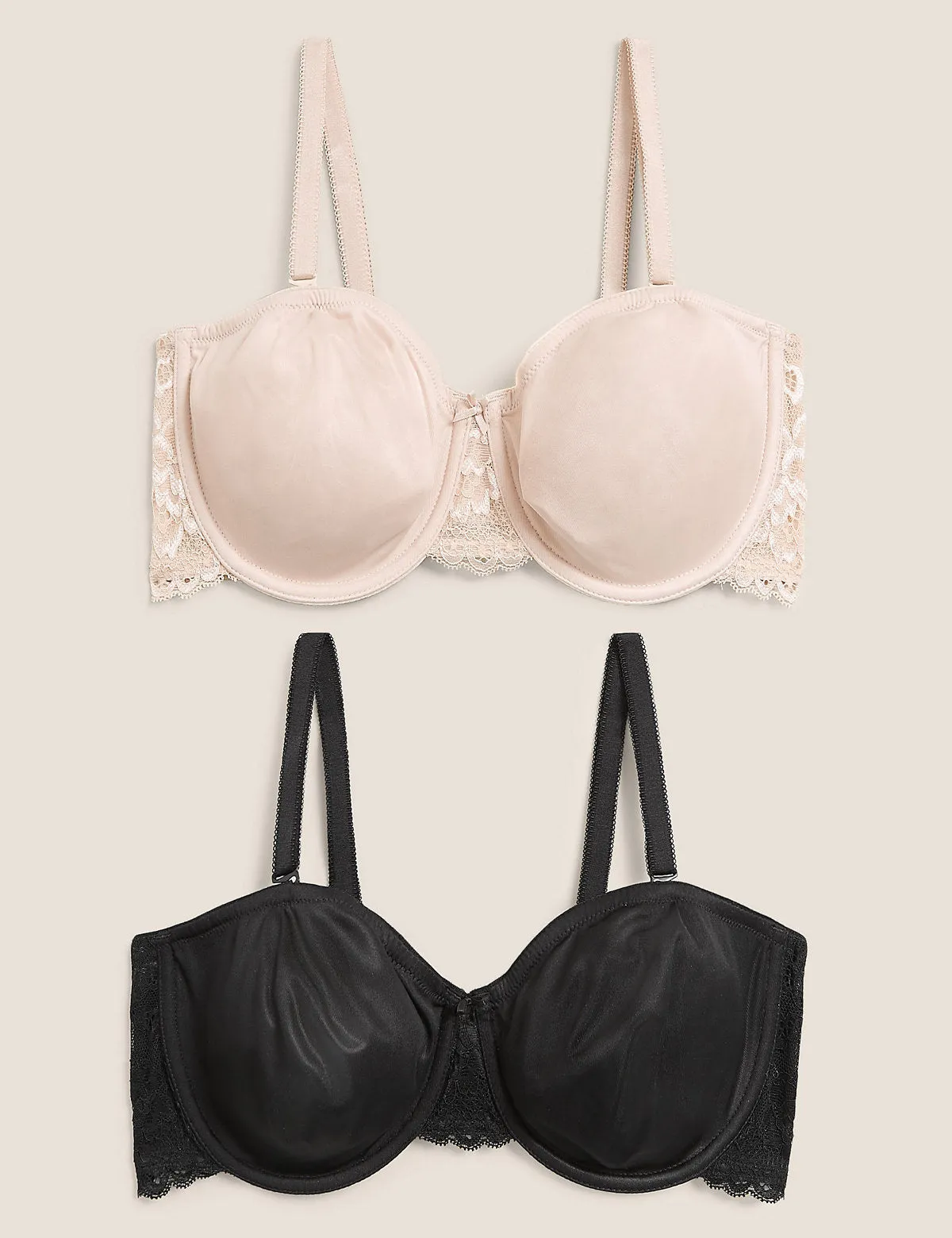 M&S Ladies 2 Pack U/W N/P Strapless Bra T33/2998A