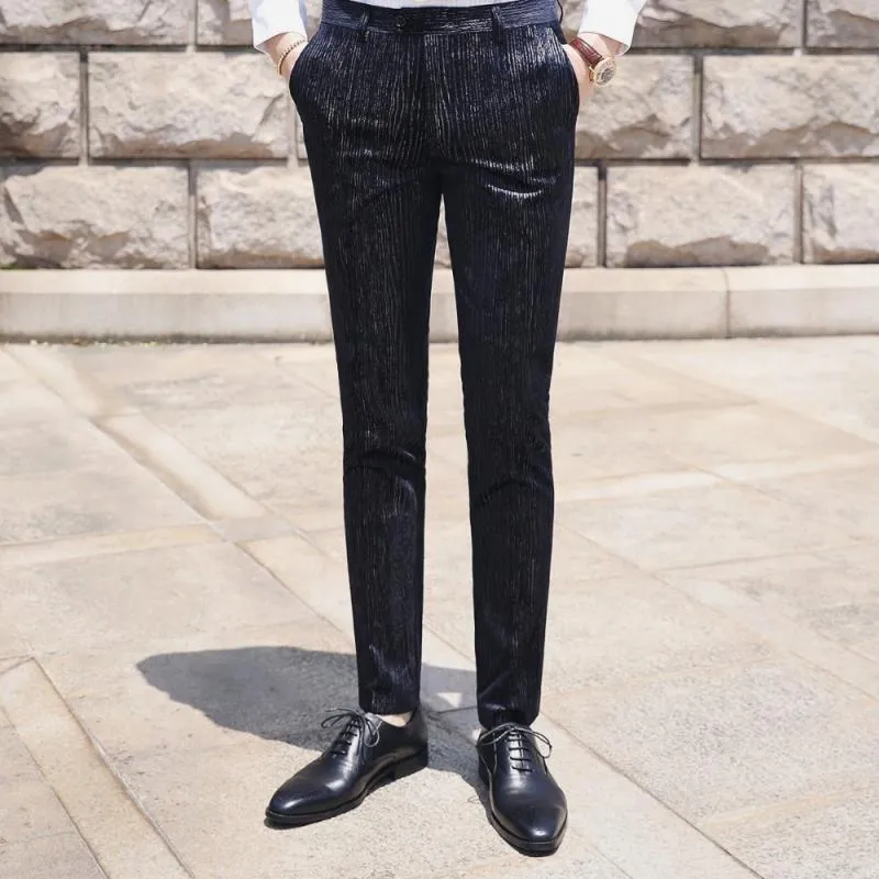 Men's Autumn Casual Striped Suit | Blazer & Vest & Pants
