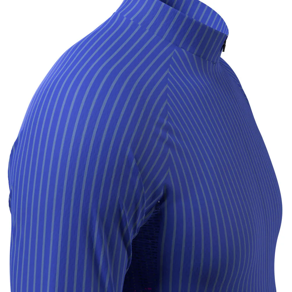 Men's Blue Stripe Banded 2 Piece Cycling Kit