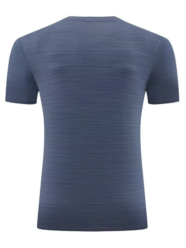 Men's new ice silk quick dry round neck short sleeve sports T-shirt