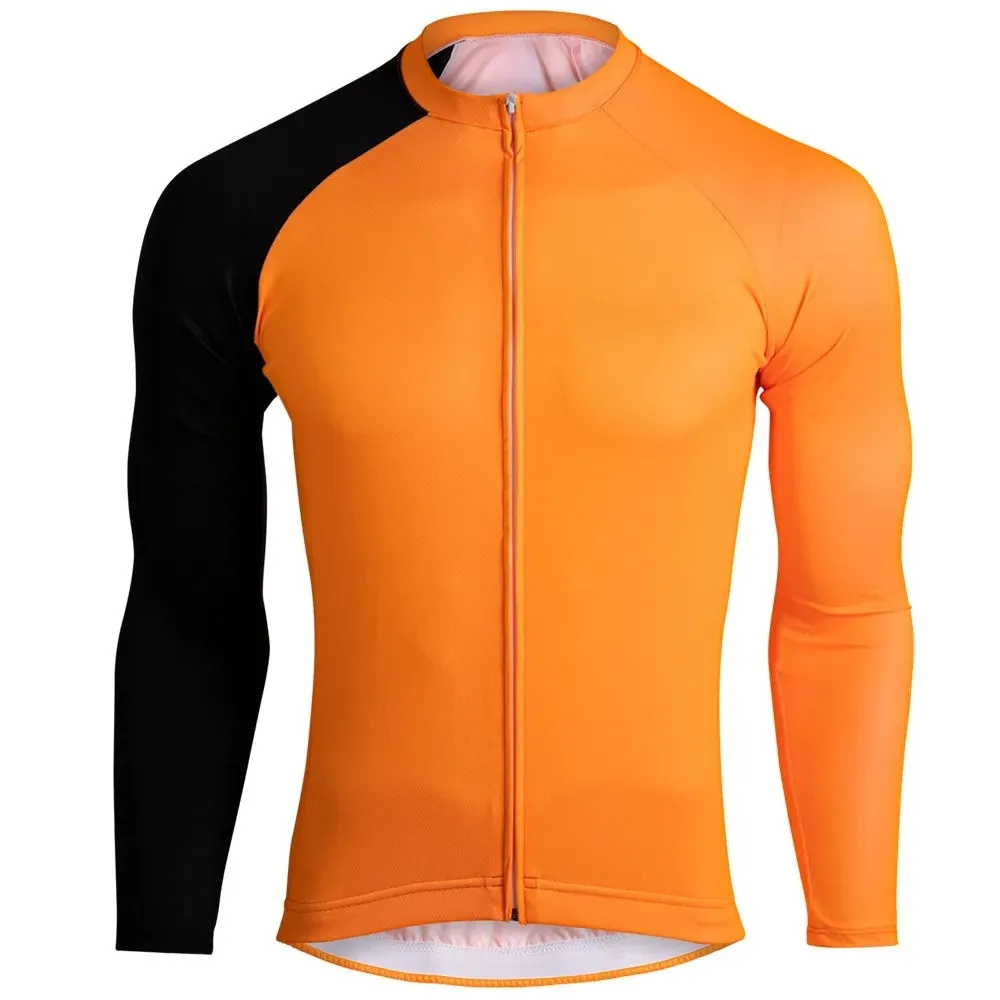 Men's Pro Team Long Sleeves Cycling Jersey 2023 Spring Autumn Bicycle Cycling  Breathable Clothing
