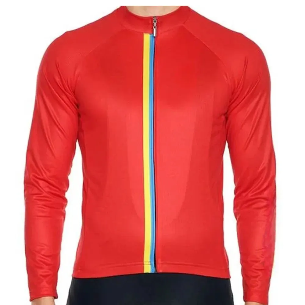 Men's Pro Team Long Sleeves Cycling Jersey 2023 Spring Autumn Bicycle Cycling  Breathable Clothing