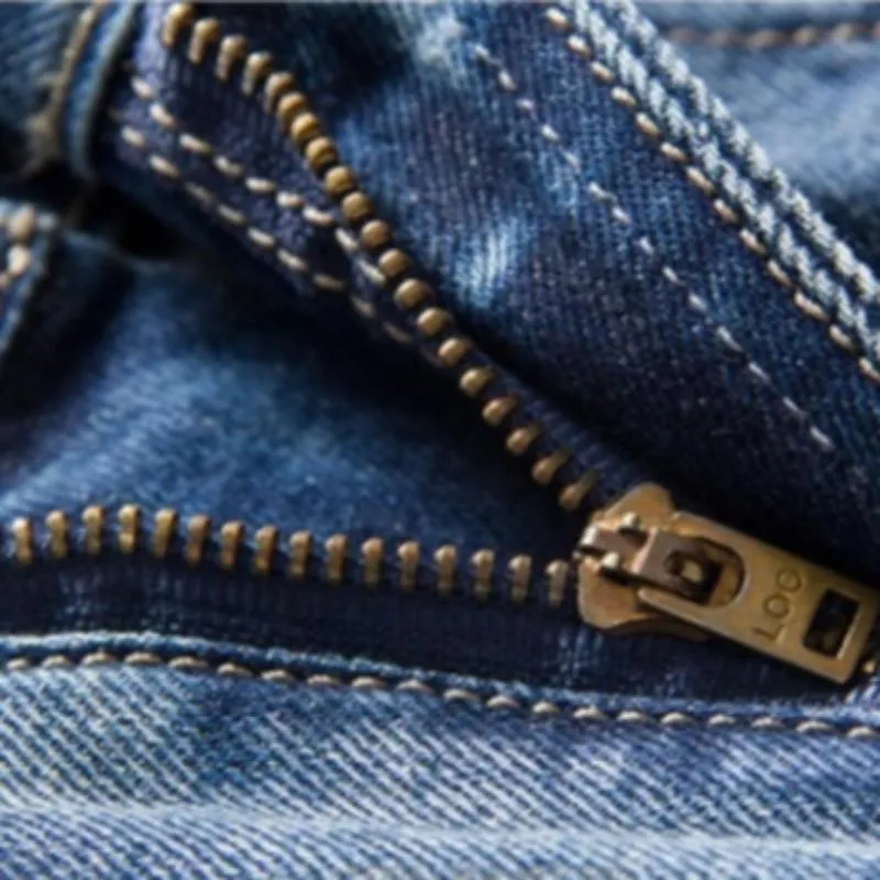 Men's Ripped Denim Straight Shorts | Plus Size