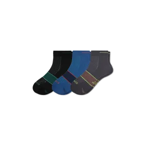 Men's Running Quarter Sock 3-Pack