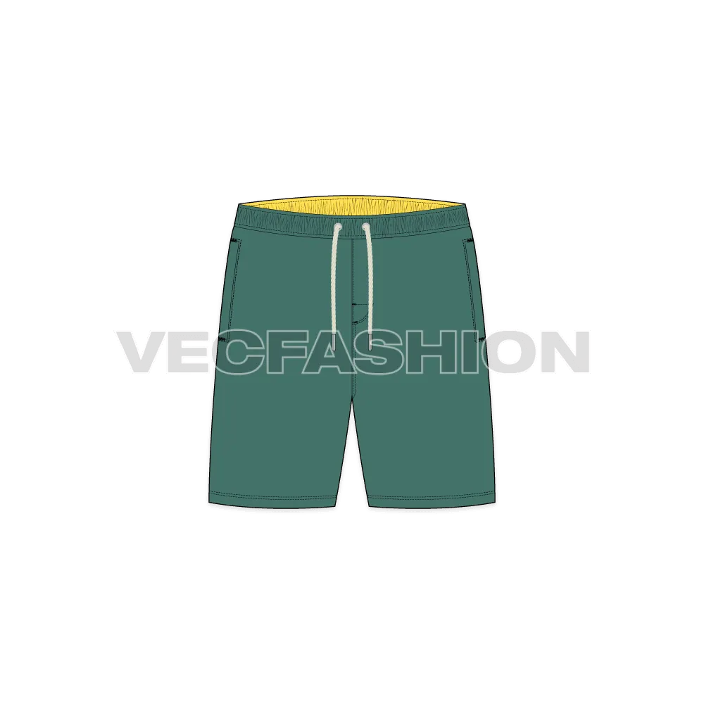 Mens Short Length Swim Shorts