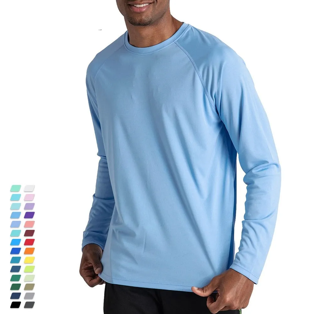 Men's Sun Protection T-shirts Summer UPF 50  Long Sleeve Performance Quick Dry