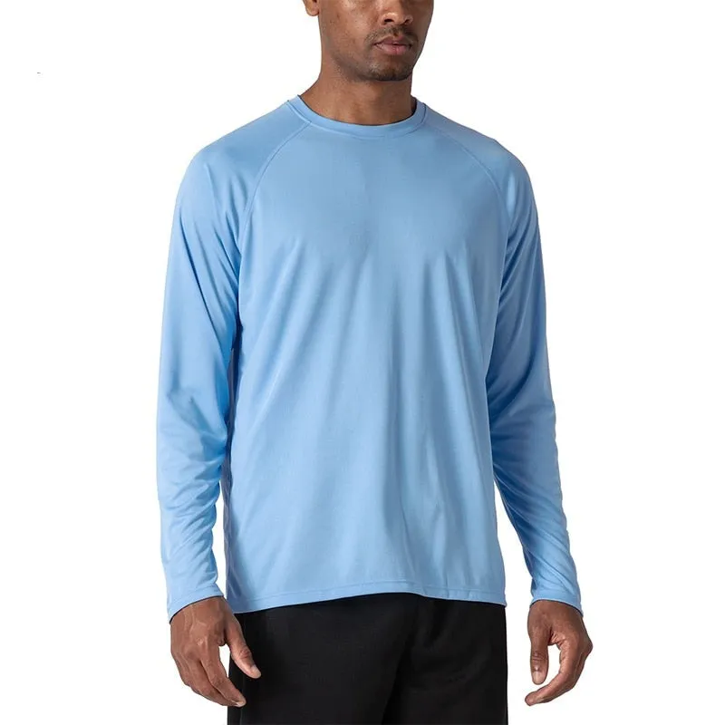 Men's Sun Protection T-shirts Summer UPF 50  Long Sleeve Performance Quick Dry