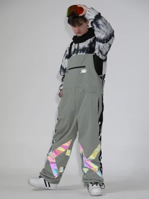 Men's Unisex Gsou Snow BioZone Glimmer Light Outdoor Snow Bibs