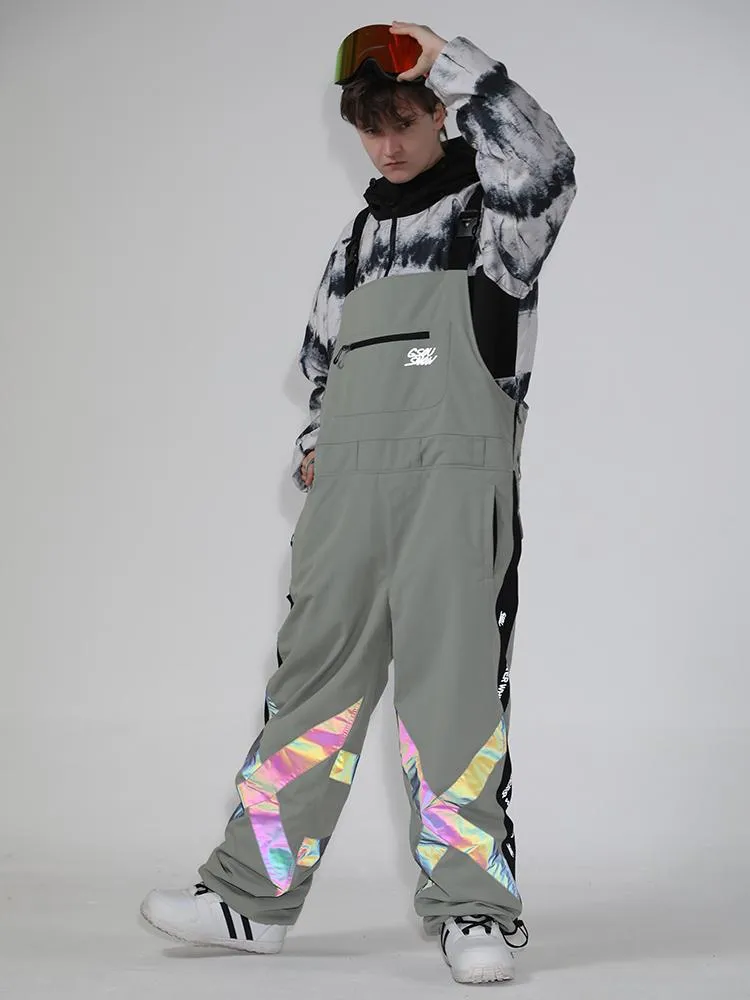 Men's Unisex Gsou Snow BioZone Glimmer Light Outdoor Snow Bibs