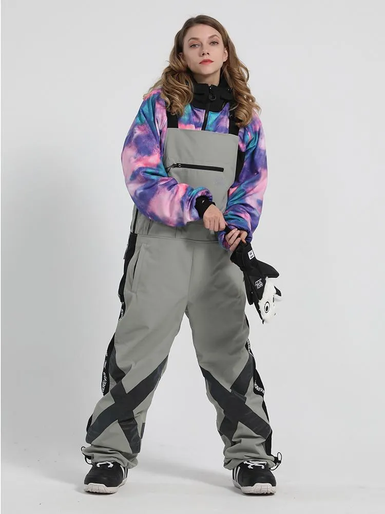 Men's Unisex Gsou Snow BioZone Glimmer Light Outdoor Snow Bibs