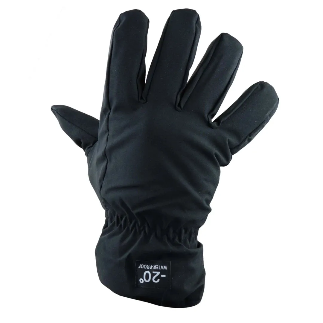 Men's Waterproof Insulated Gloves Snow Ski Elasticated Classis Black