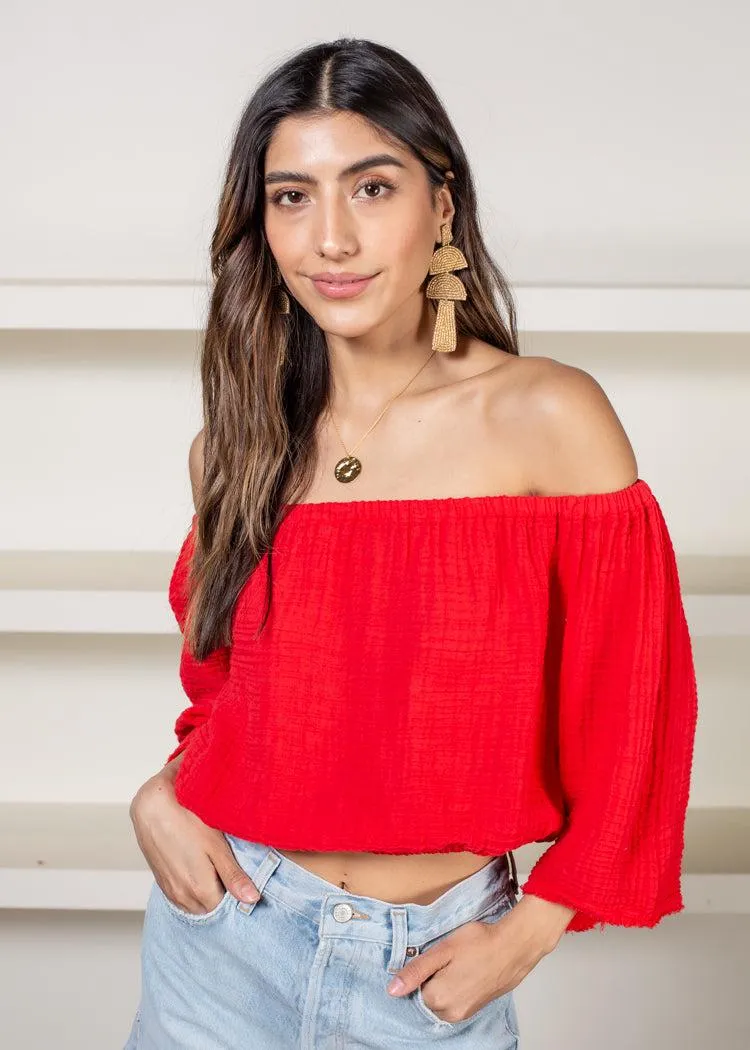 Michael Stars Isabel Gauze Convertible Top
