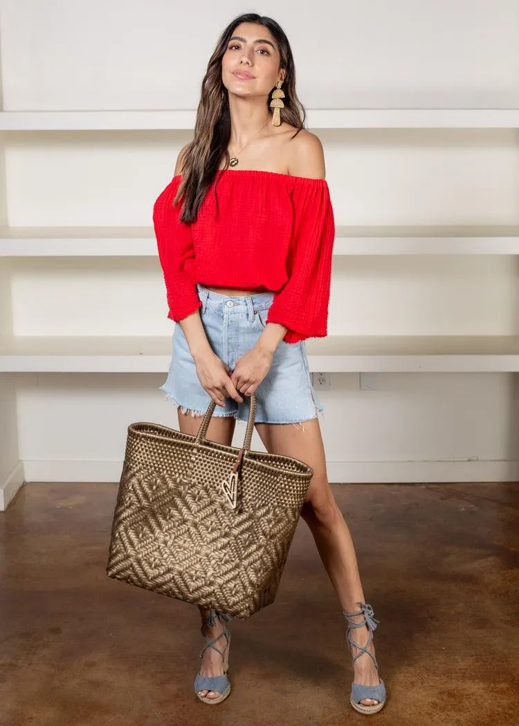Michael Stars Isabel Gauze Convertible Top