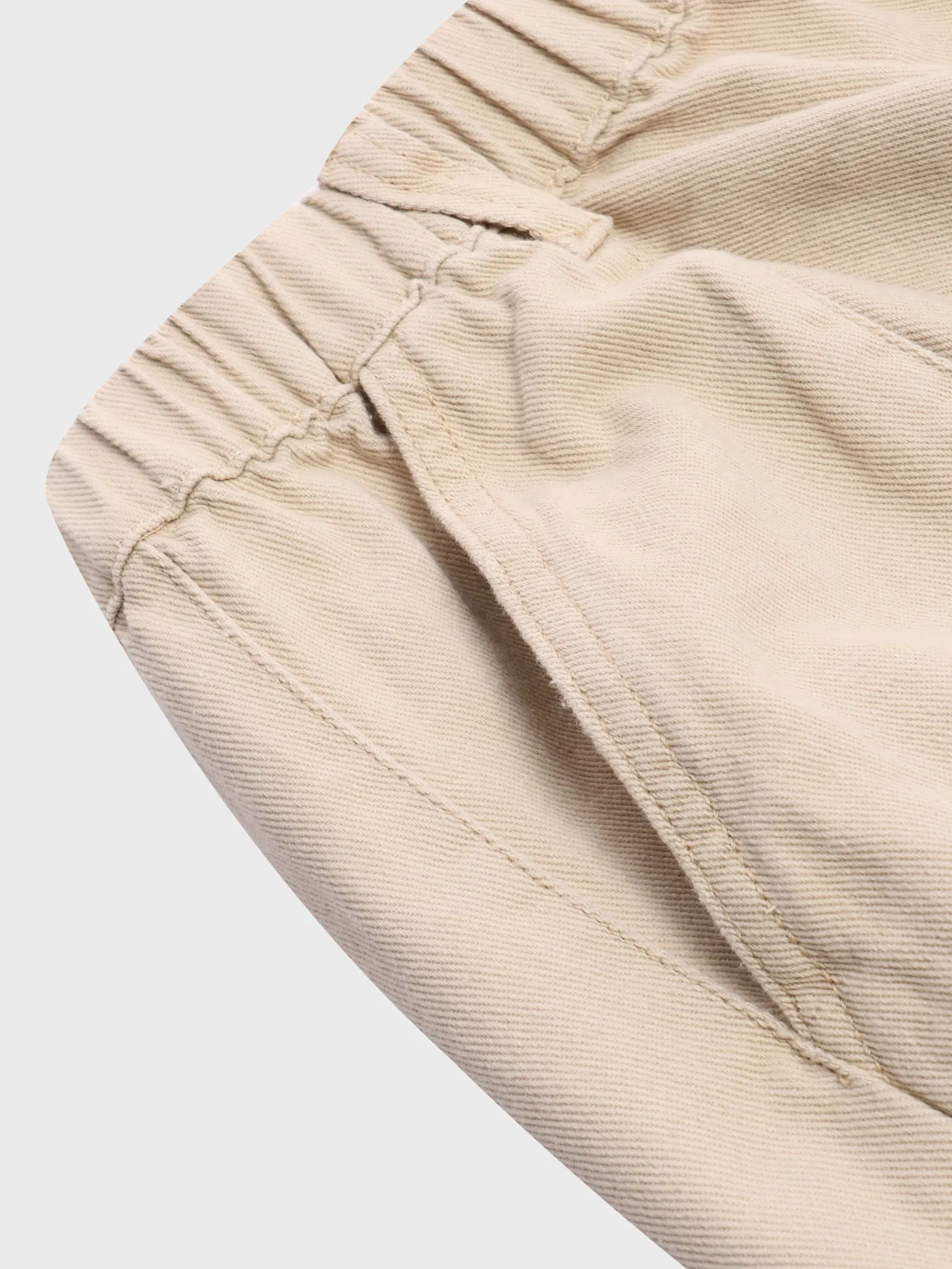 Midsize American Style Elastic-Waisted Cargo Shorts