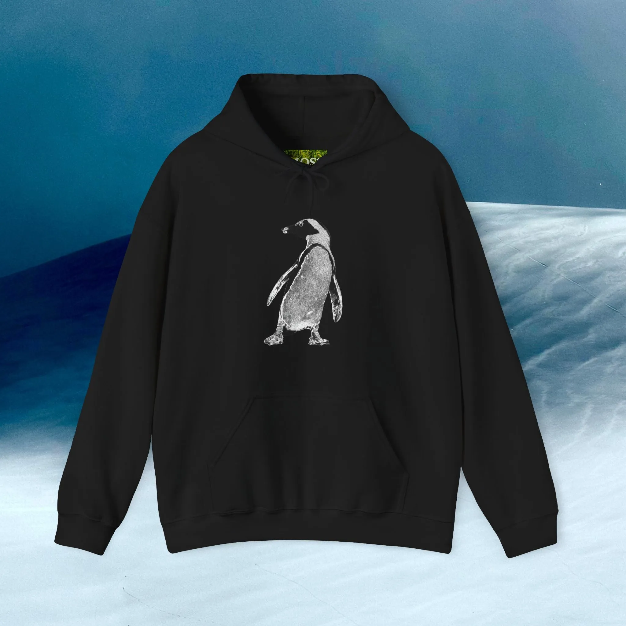 MOSS, Dancing Penguin: Unisex Heavy Blend™ Hooded Sweatshirt