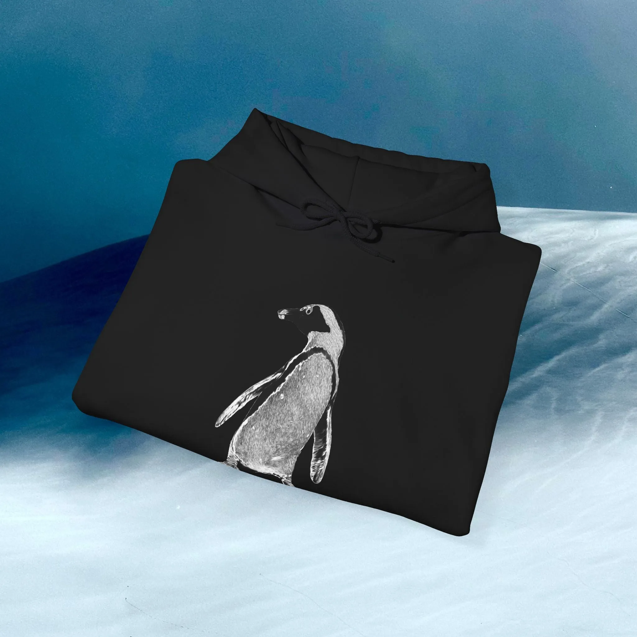 MOSS, Dancing Penguin: Unisex Heavy Blend™ Hooded Sweatshirt