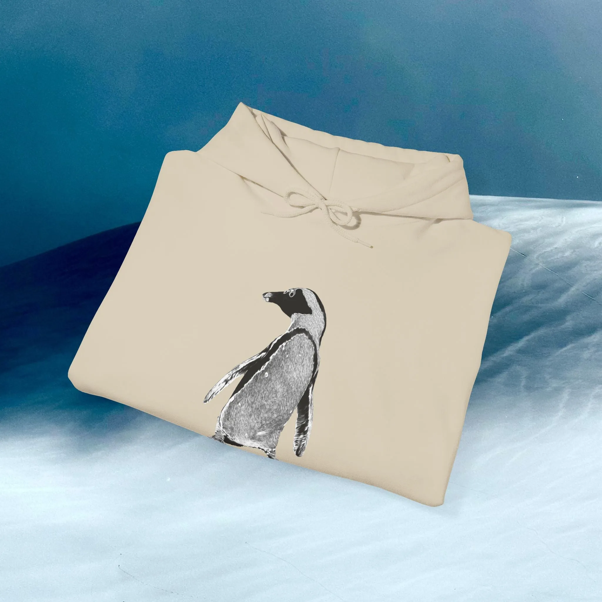 MOSS, Dancing Penguin: Unisex Heavy Blend™ Hooded Sweatshirt