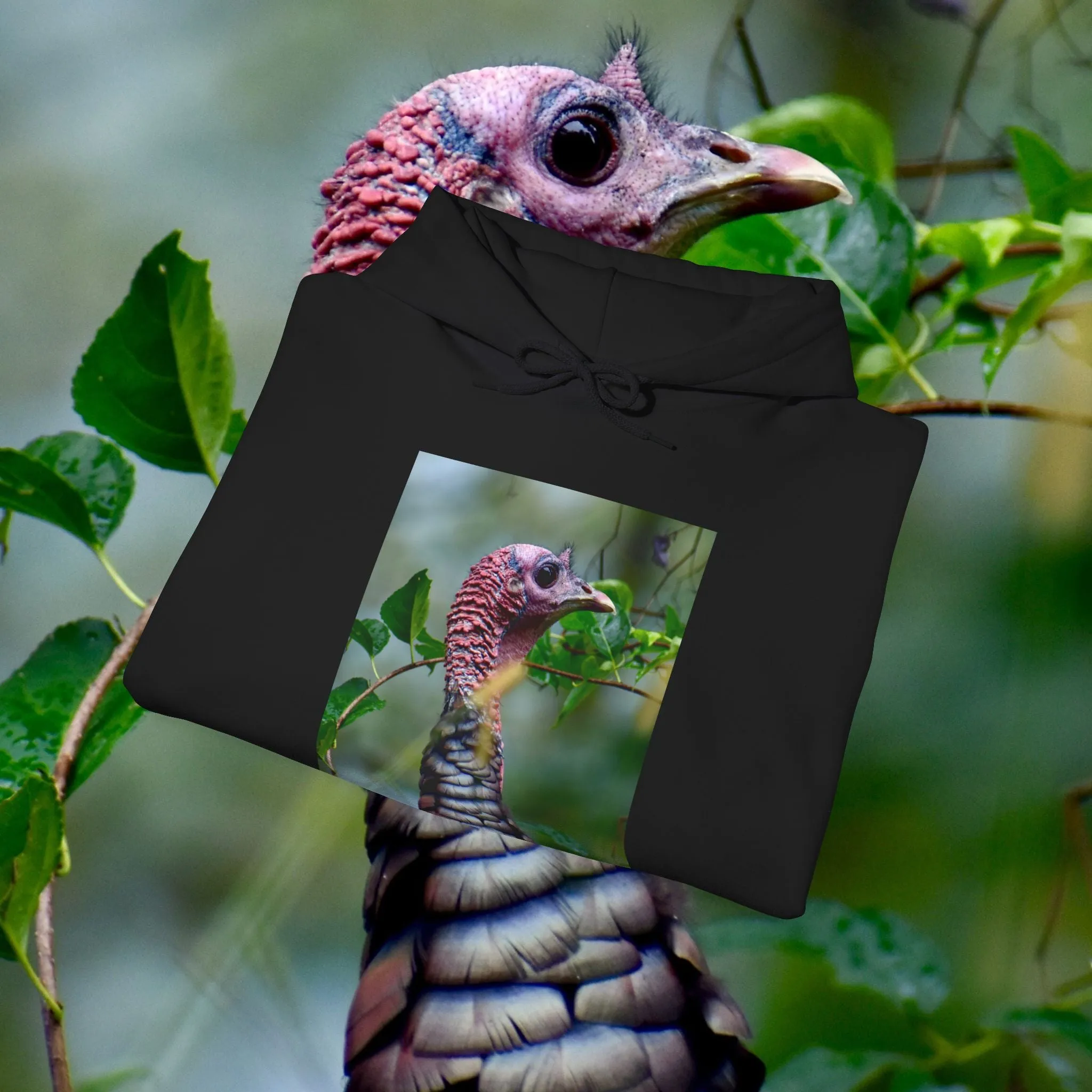 MOSS, Turkey in the Bushes: Unisex Heavy Blend™ Hooded Sweatshirt