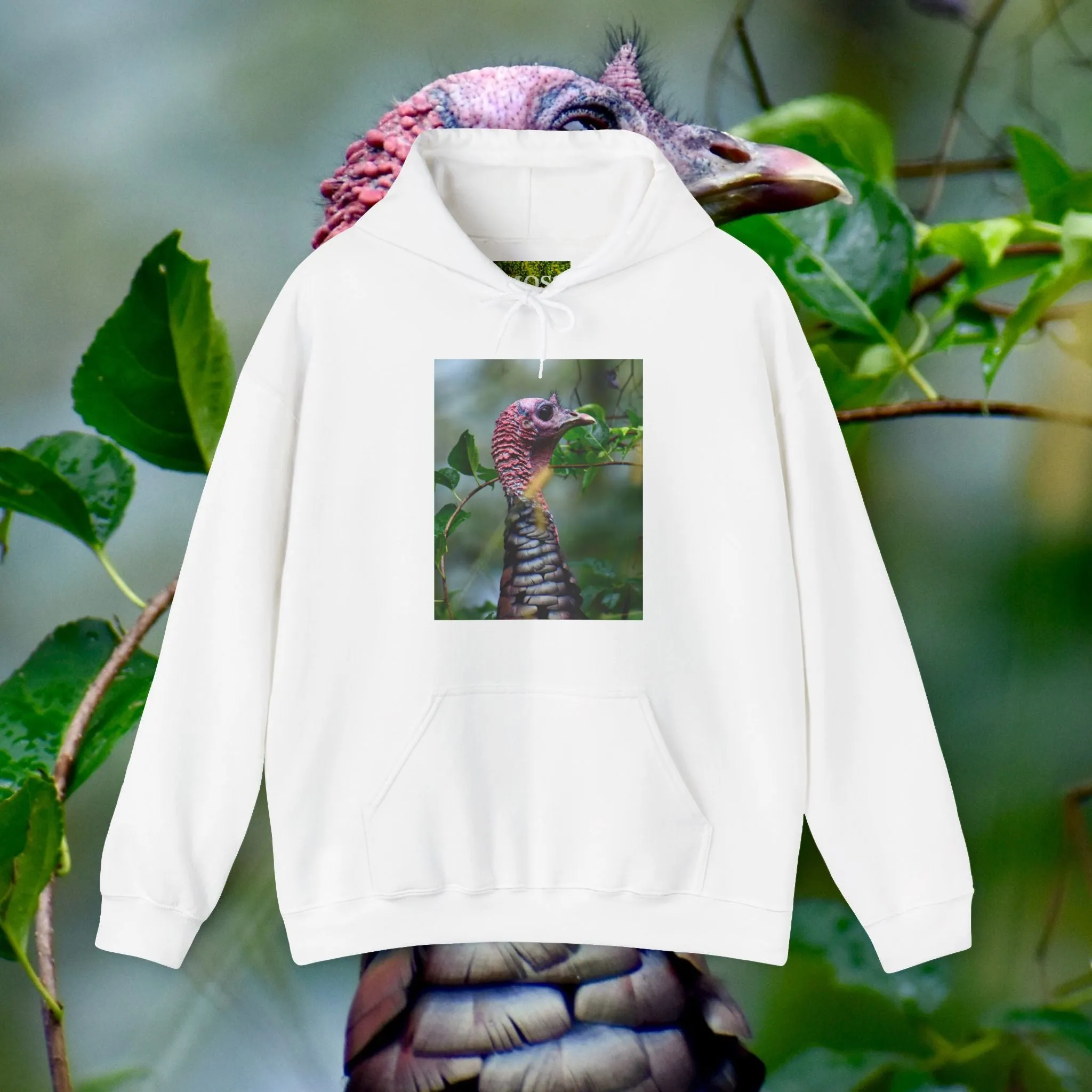 MOSS, Turkey in the Bushes: Unisex Heavy Blend™ Hooded Sweatshirt