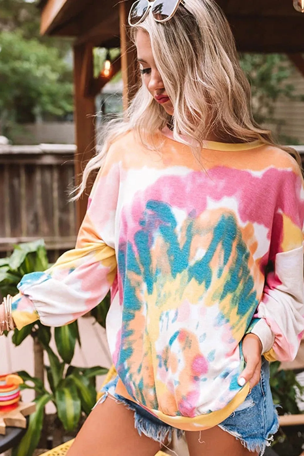 Multicolor Tie Dye Sweatshirt