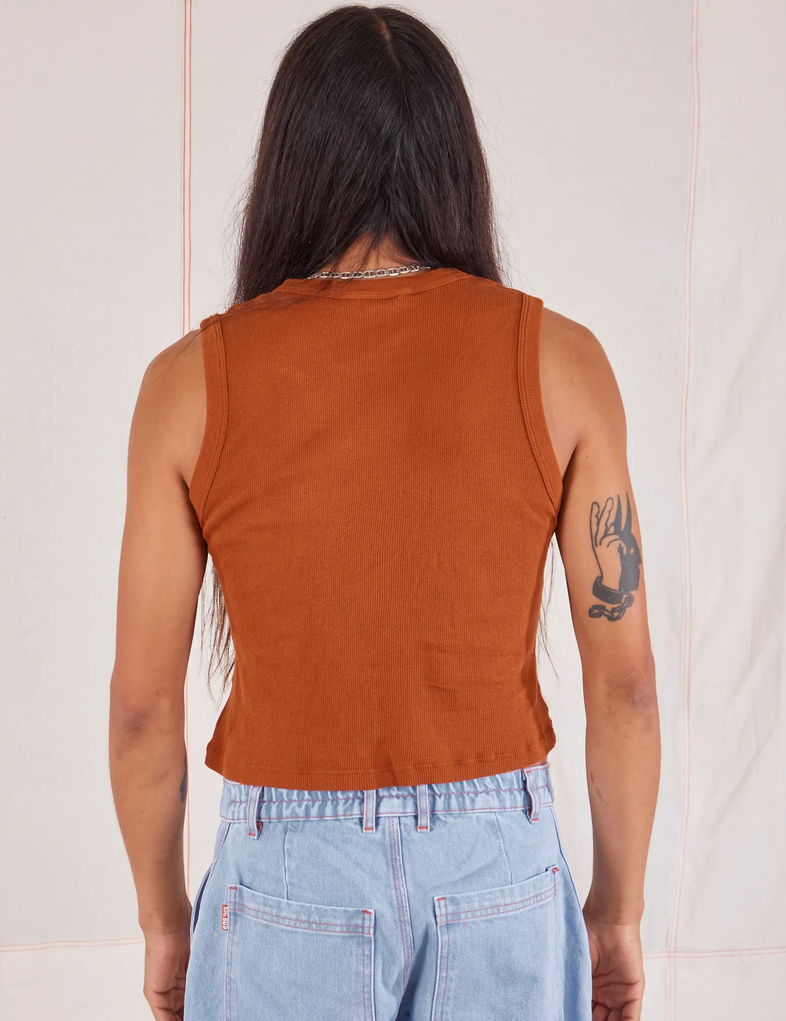 Muscle Tee - Burnt Terracotta