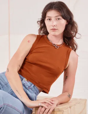 Muscle Tee - Burnt Terracotta