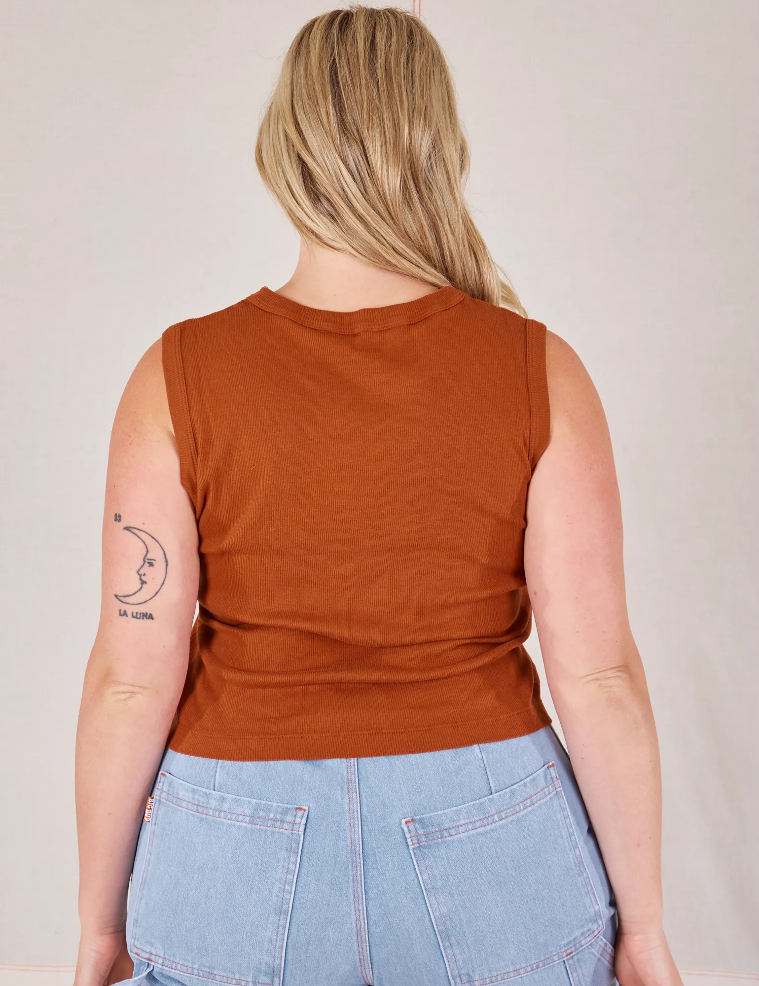 Muscle Tee - Burnt Terracotta