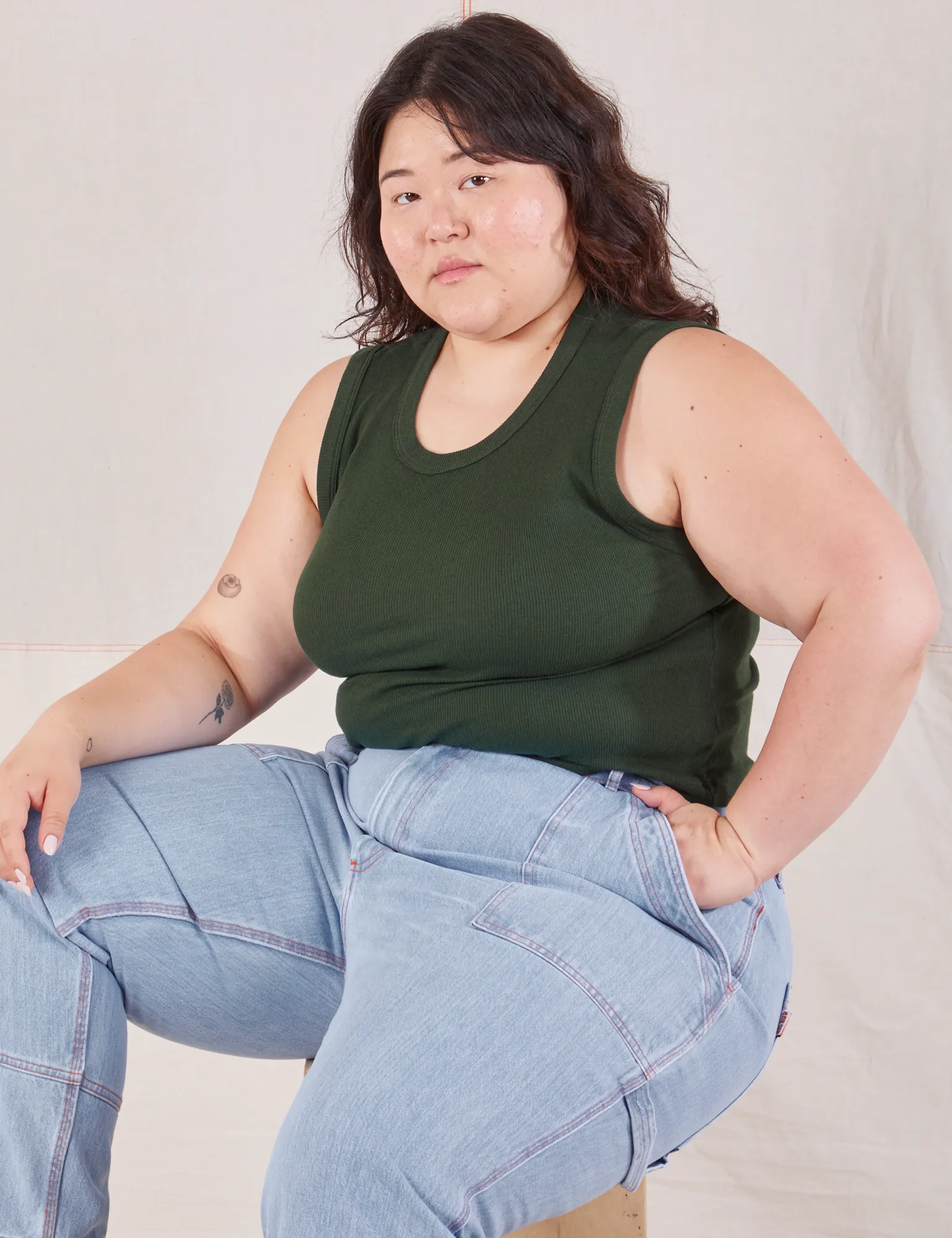 Muscle Tee - Swamp Green