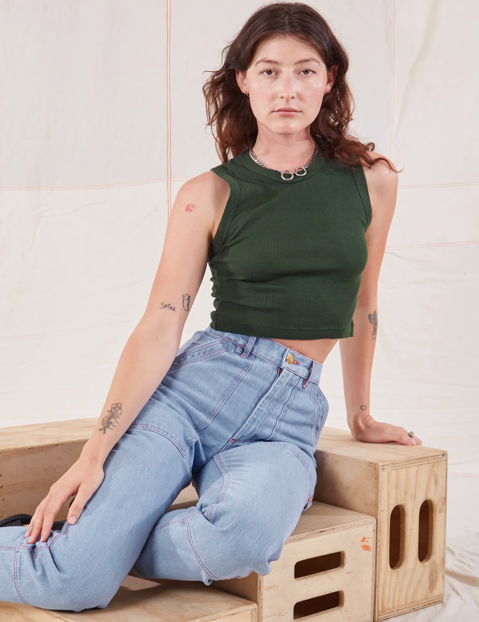 Muscle Tee - Swamp Green