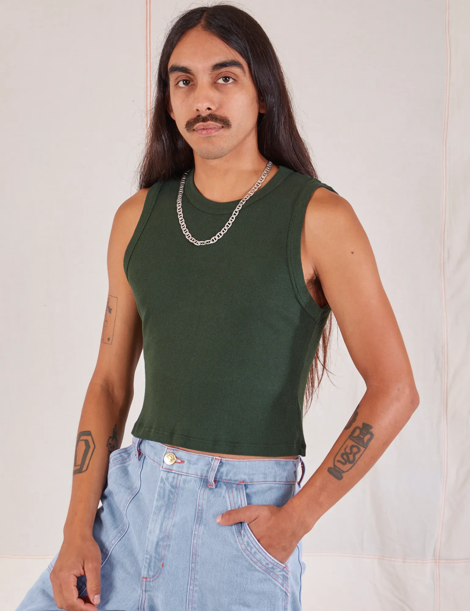 Muscle Tee - Swamp Green