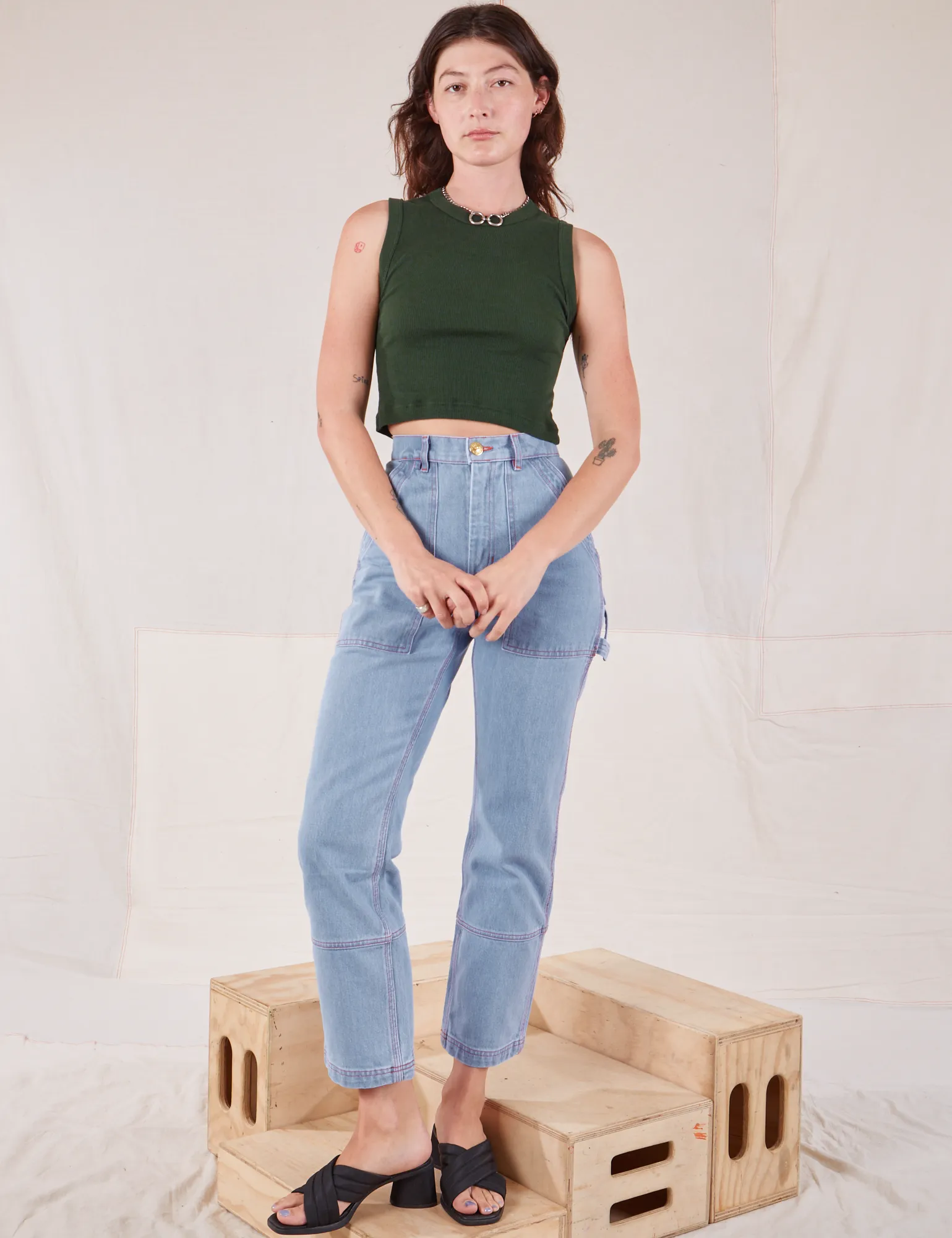 Muscle Tee - Swamp Green