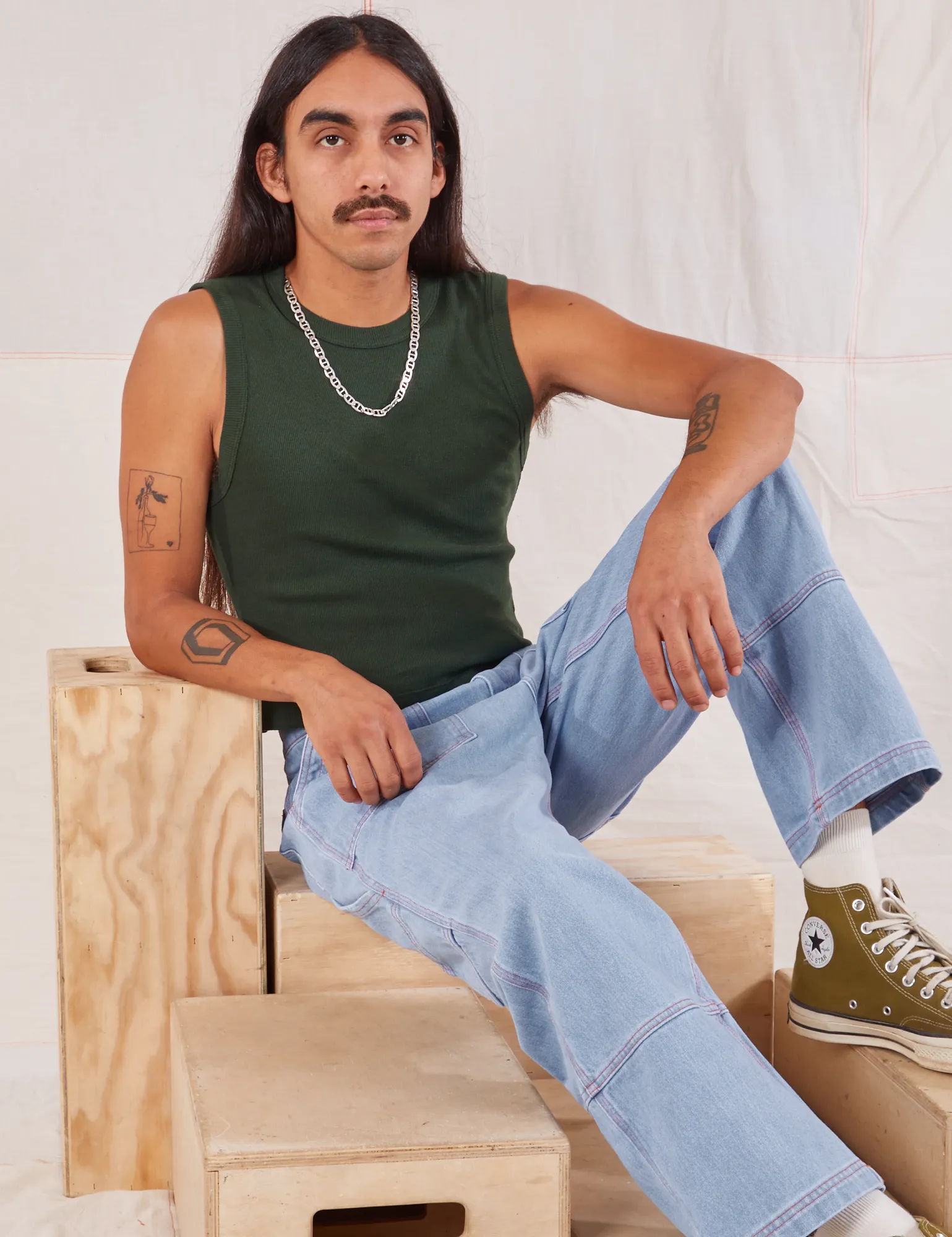 Muscle Tee - Swamp Green