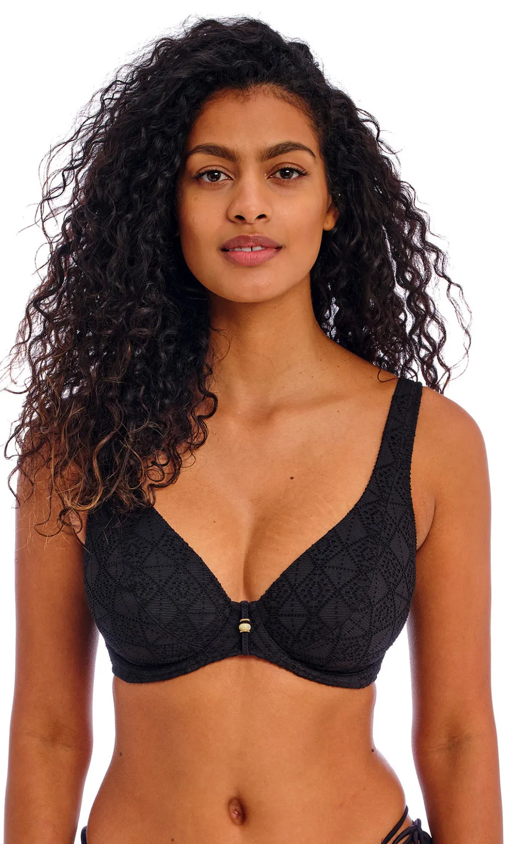 Nomad Nights Black UW High Apex Bikini Top, Special Order D Cup to J Cup