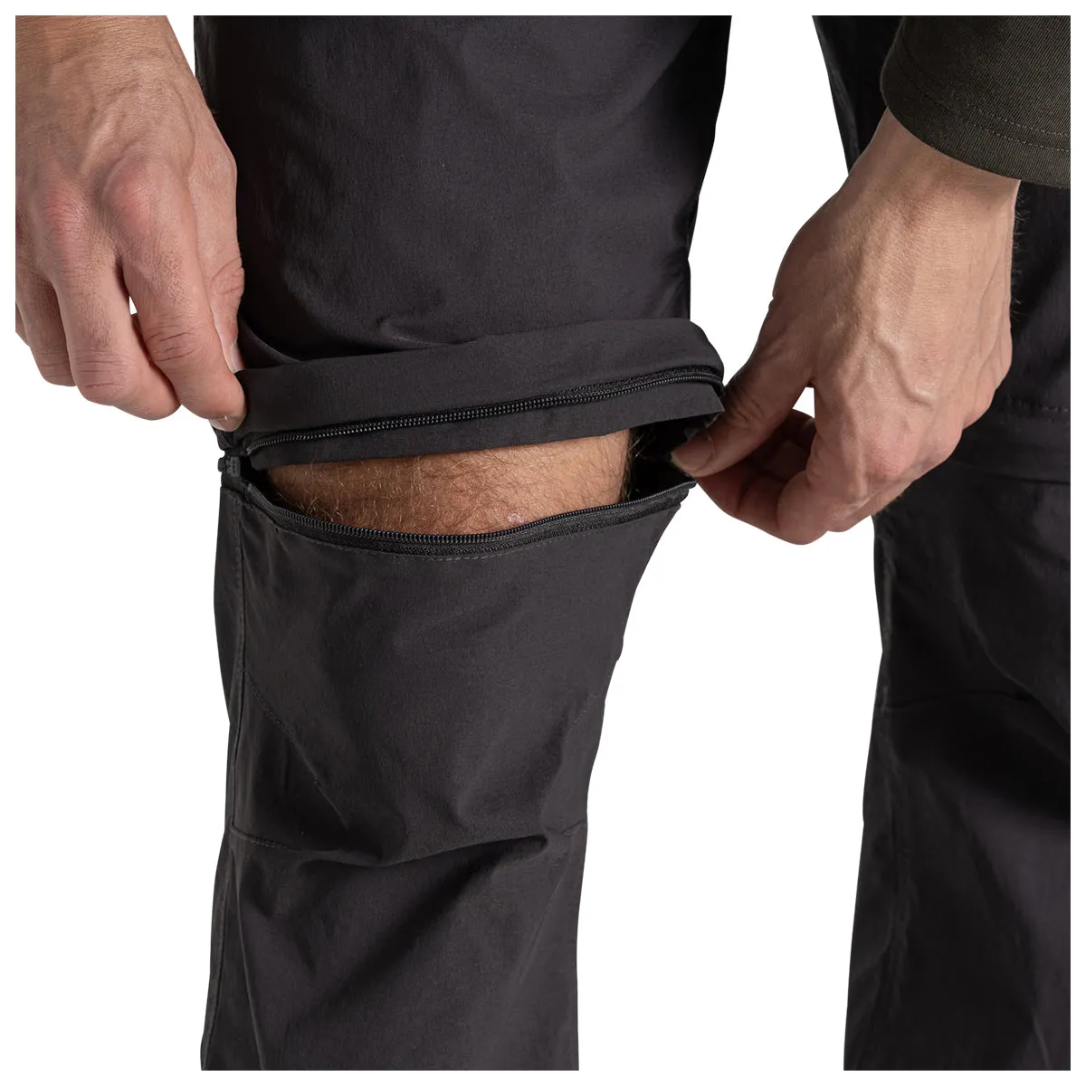 Nosilife Pro Convertible Trousers - Black Pepper Regular Leg