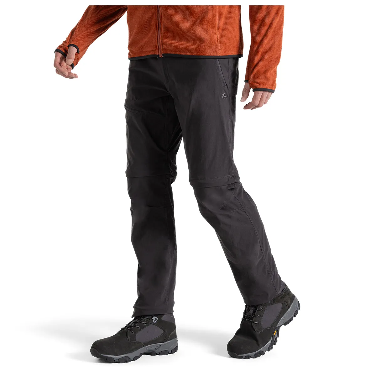 Nosilife Pro Convertible Trousers - Black Pepper Regular Leg