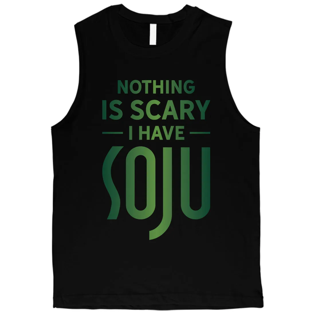 Nothing Scary Soju Mens Comedic Best Perfect Halloween Muscle Shirt