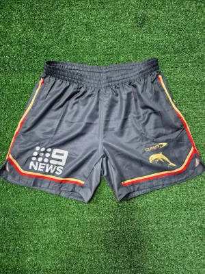 NRL 2024 Training Shorts - Dolphins - Charcoal - Adult - Mens
